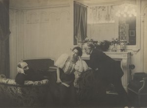 Paul Poujaud, Mme. Arthur Fontaine, and Degas by Edgar Degas