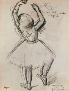 Rear View of a Dancer by Edgar Degas