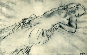 Reclining Female Nude, Late 19th Century, 1943 by Edgar Degas