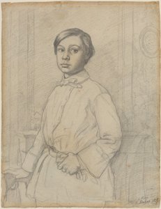 René de Gas [recto] by Edgar Degas