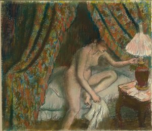 Retiring by Edgar Degas