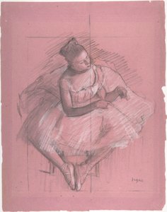 Seated Dancer by Edgar Degas