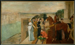 Semiramis Building Babylon by Edgar Degas