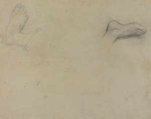 Studies of Feet (verso) by Edgar Degas