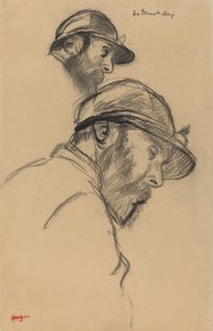 Study of a Jockey M. de Broutelles by Edgar Degas
