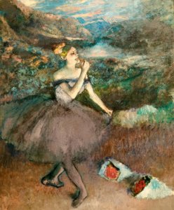 Dancer with Bouquets by Edgar Degas