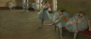 Dancers in a Practice Room. Around 1880 by Edgar Degas