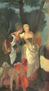 The Finding of Moses, After a Painting by Veronese, Late 1860s by Edgar Degas