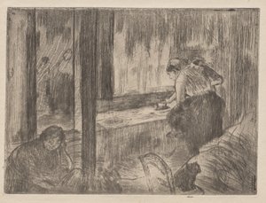 The Laundresses by Edgar Degas