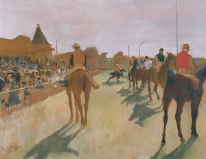 The Parade, or Race Horses in front of the Stands by Edgar Degas