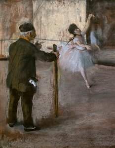 The Dance Lesson (detail) by Edgar Degas