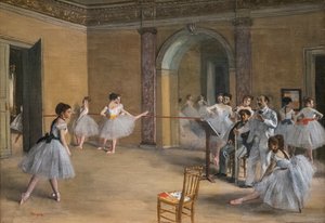 The dance lecon by Edgar Degas