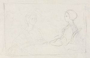 Two Seated Women (verso) by Edgar Degas