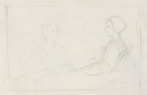 Two Seated Women (verso) by Edgar Degas