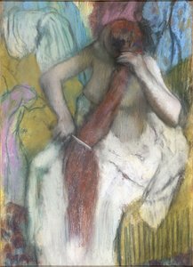 Woman Combing Her Hair by Edgar Degas