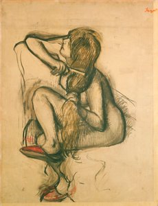 Woman Combing her Hair