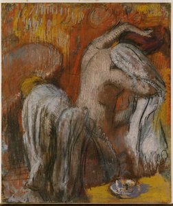 Woman Drying Herself