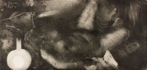 Woman Reclining on Her Bed by Edgar Degas