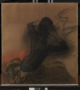 Woman Adjusting Her Hair by Edgar Degas
