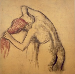 Woman Drying Herself
