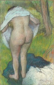 Young Woman Dressing Herself by Edgar Degas