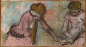 Young Girls Looking at an Album by Edgar Degas