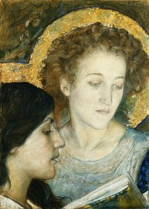 Two Saints by Edgar Maxence