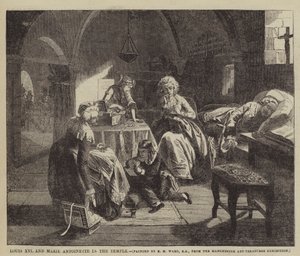 Louis XVI and Marie Antoinette in the Temple by Edgar Melville Ward