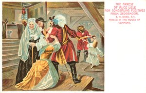 The Arrest of Alice Lisle for Concealing Fugitives from Sedgemoor by Edgar Melville after Ward
