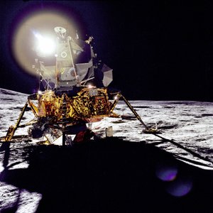 Antares on the Fra Mauro Highlands, Lunar Surface