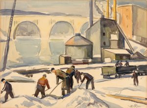 C.W.A. Worker at Key Bridge