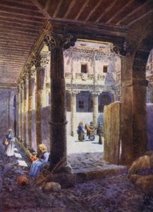 Northern Spain: Burgos, Patio of the Casa de Miranda by Edgar T. A. Wigram