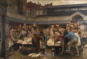 The Old Fish Market in Antwerp in 1882