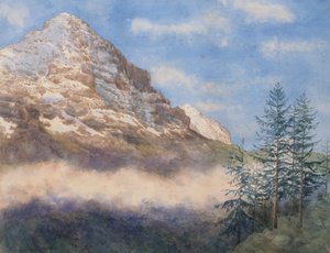 The Eiger and Schneehorn by Edith A. Paine