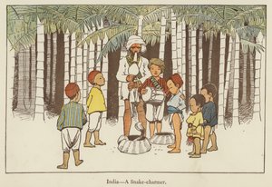 India, a snake-charmer