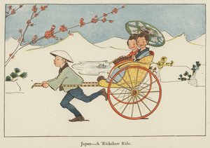 Japan, a rickshaw ride