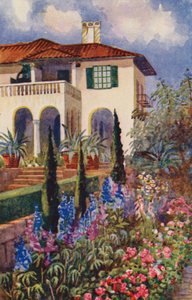 A Corner of the Garden at Villa Arcadia, Johannesburg by Edith Struben