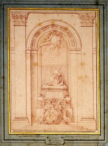 A Study for the Funerary Monument of the Cardinal de Fleury by Edmé Bouchardon
