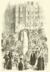 Swearing in ceremony of the Lord Mayor of London by Edmond (after) Morin