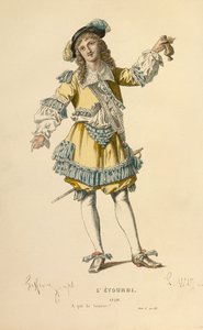 Costume for the role of Lelie by Edmond Aime Florentin Geffroy