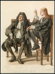 Portrait of Monsieur Diafoirus pere et fils by Edmond Aime Florentin Geffroy
