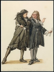 Portrait of Vadius and Trissotin by Edmond Aime Florentin Geffroy