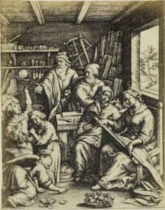 Photoreproduction of the engraving Les bulles de savon by Hieronymus Wierix by Edmond Fierlants