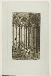 The Gallery of Notre-Dame, Paris by Edmond Gosselin