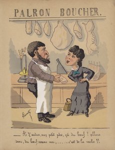 At a butcher