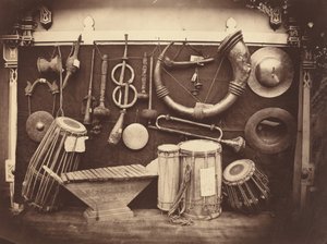 Still Life of Musical Instruments by Edmond Lebel