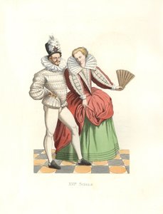 French Nobles at the Court of Henry III (1574-1589) by Edmond Lechevallier Chevignard