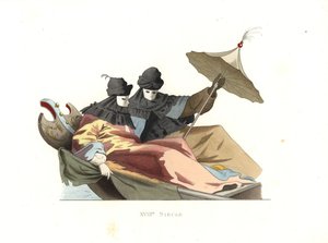 Venetians Wearing Bauta Masks