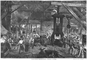 Forge of the Derosne and Cail Company, Grenelle, Illustration from 