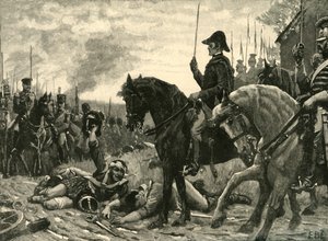 Meeting of Wellington and Blucher after the Battle of Waterloo, 1815 by Edmund Blair Leighton
